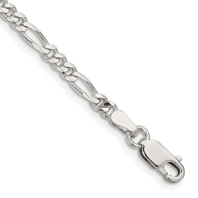 Beautiful Sterling Silver 3.5mm Figaro Chain 