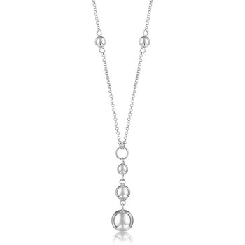 Sterling silver 3-ball dangle necklace