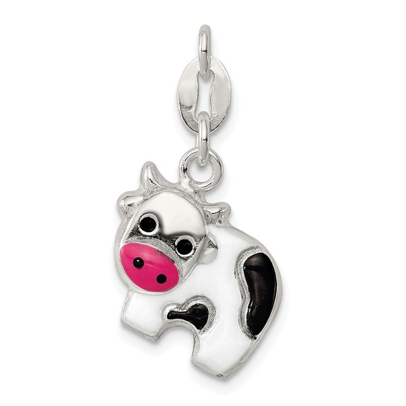 Sterling Silver Enameled Charm 
