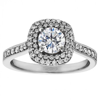 Round Cut Vintage Engagement Ring 