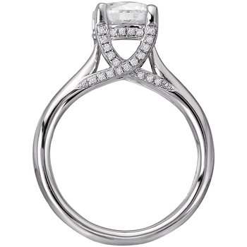 Solitaire Semi-Mount Diamond Ring