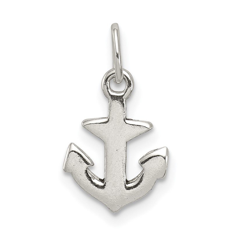 Sterling Silver Polished Anchor Charm 