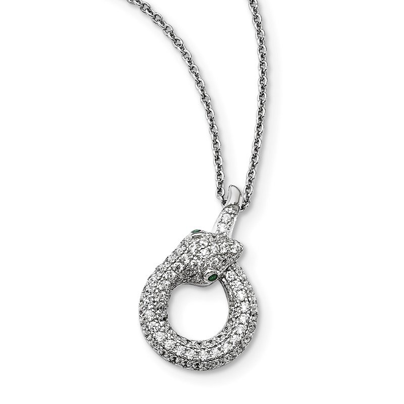Jewelry Necklaces Necklace with Pendants Sterling Silver and CZ Brilliant Embers Necklace 