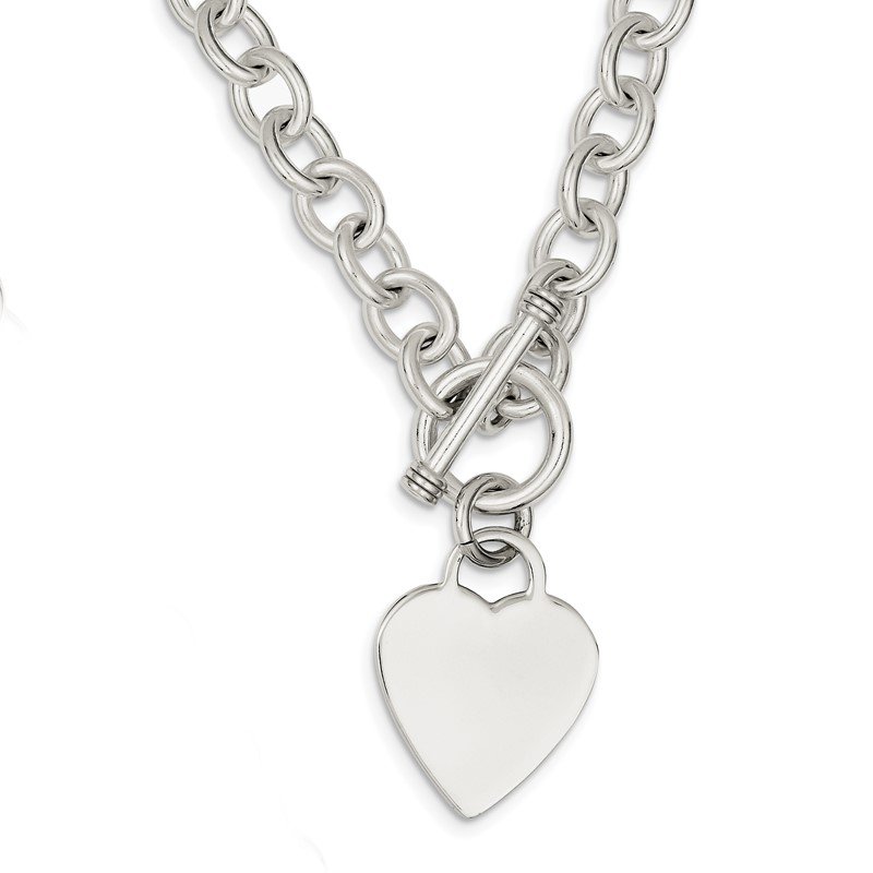 toggle heart necklace