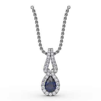 Make A Statement Sapphire and Diamond Pendant