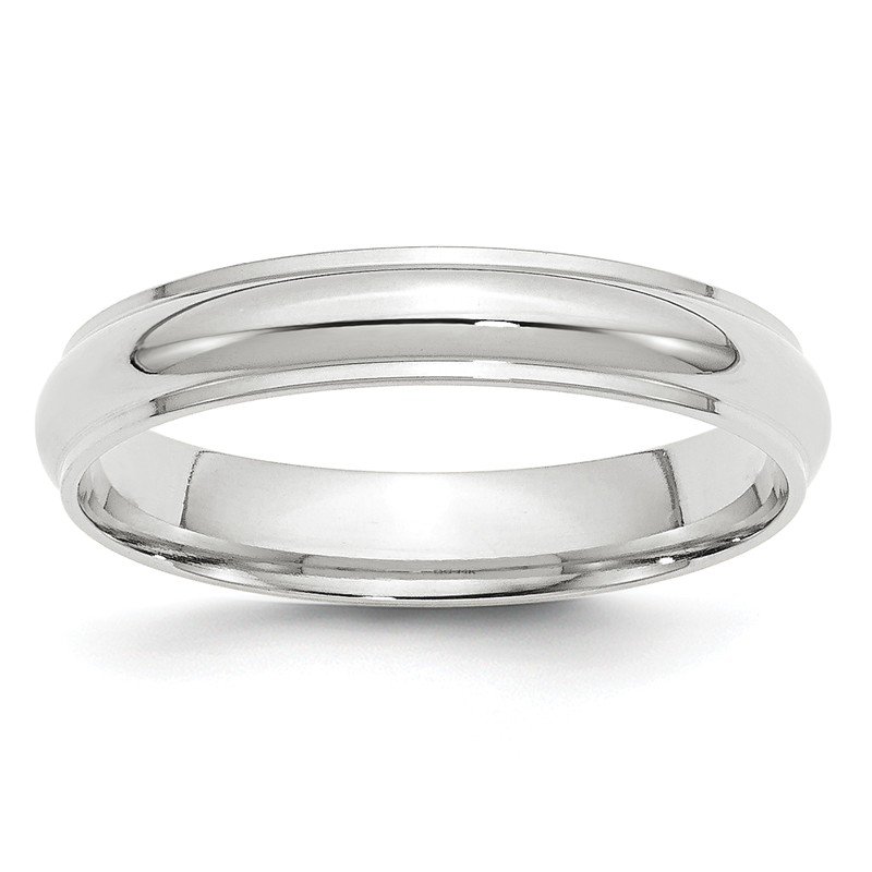 Sterling Silver Half Round Band 10 Size 