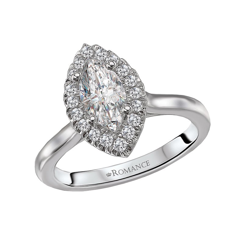 Kim Classics Halo Semi-Mount Diamond Ring