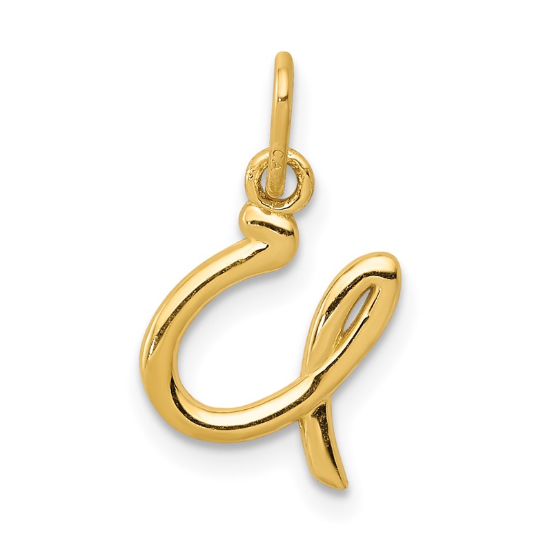 Details about   14k 14kt Yellow Gold  Initial U Charm PENDANT
