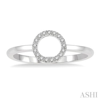 Circle Light Weight Diamond Fashion Ring