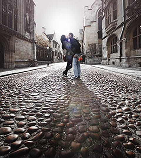 couple on cobbles