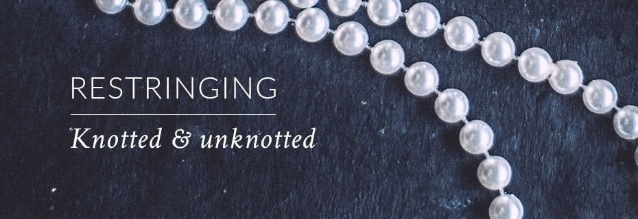 Pearl and bead restringing