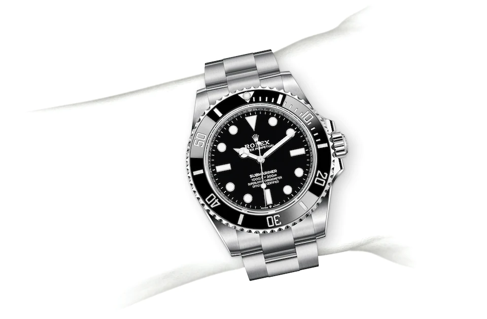 Submariner 124060 Wrist Image - Radcliffe Jewelers