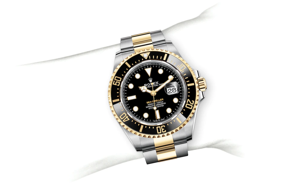Sea-Dweller 126603 Wrist Image - Haltom's Jewelers