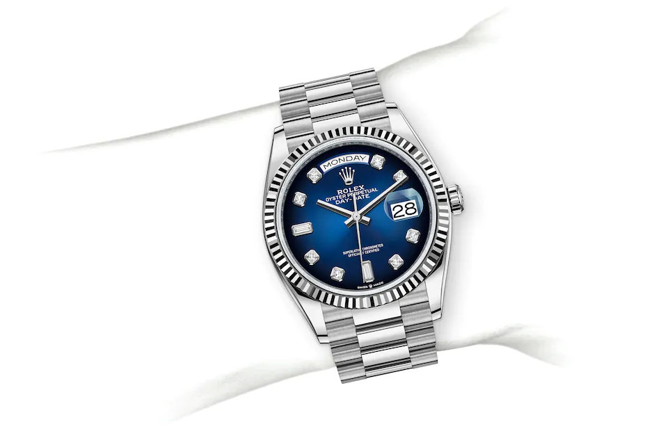 Day-Date 36 128239 Wrist Image - Packouz Jewelers