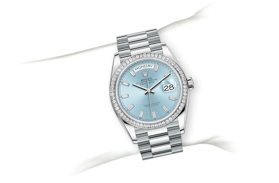 Day-Date 36 128396TBR Wrist Image - Orr's Jewelers