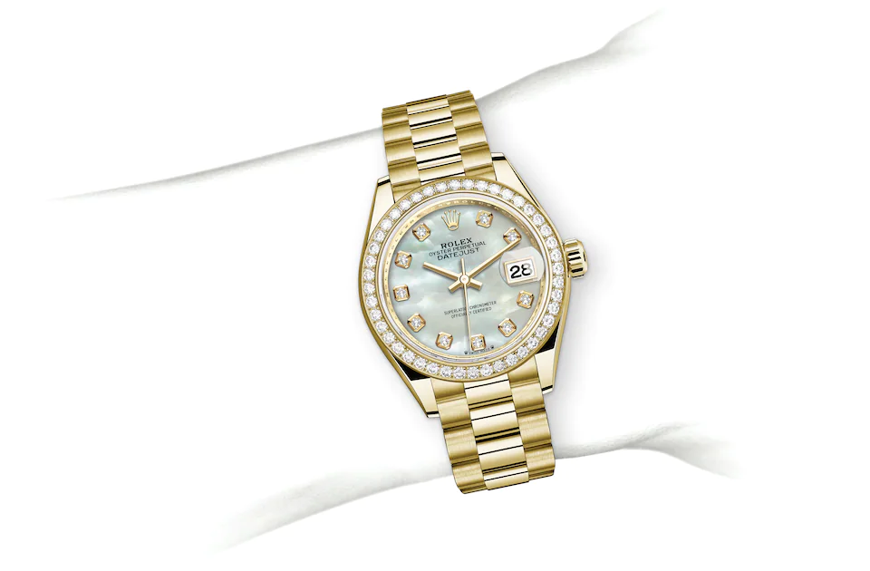 Lady-Datejust 279138RBR Wrist Image - Hartgers Jewelers